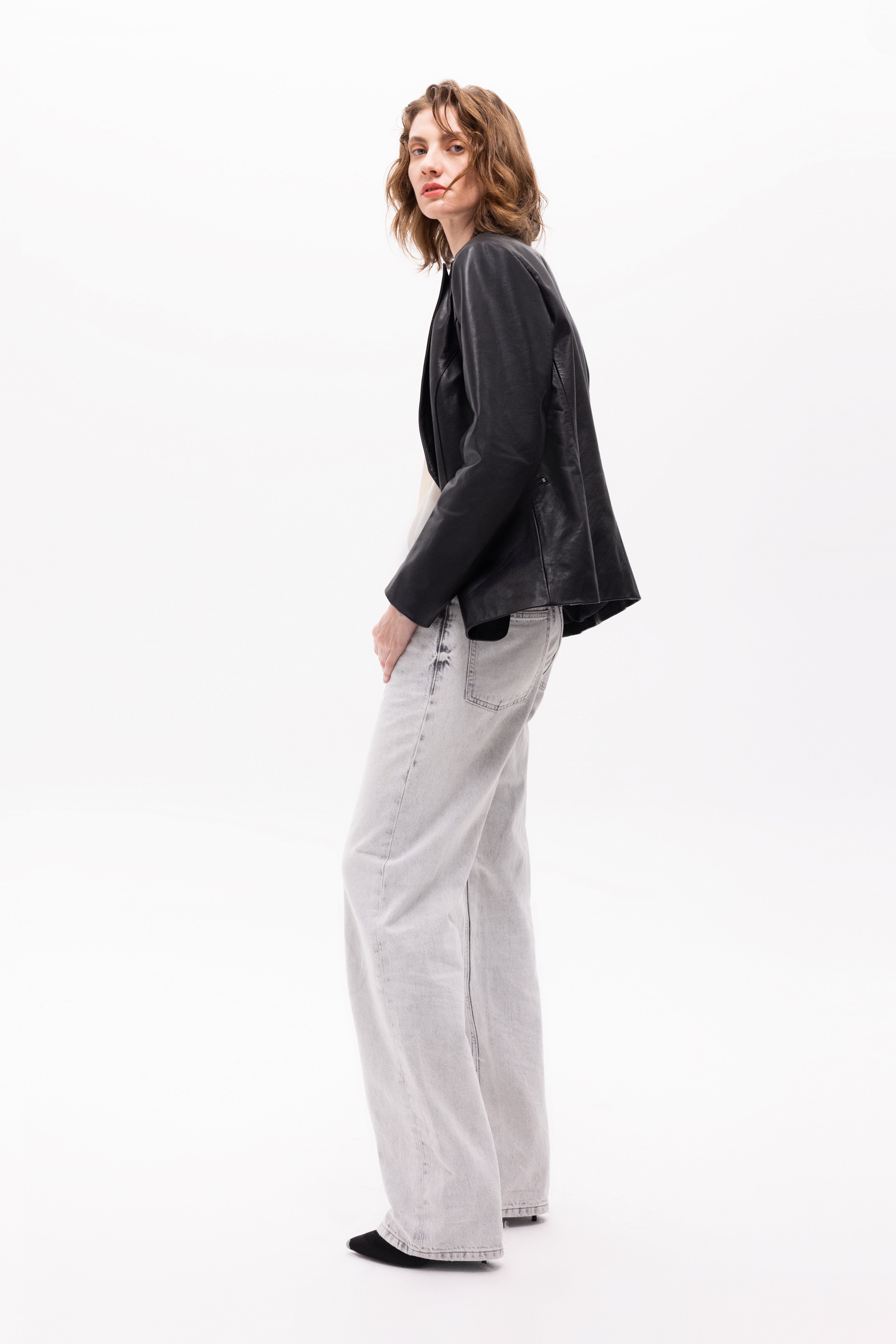 Sirene Deri Blazer Ceket
