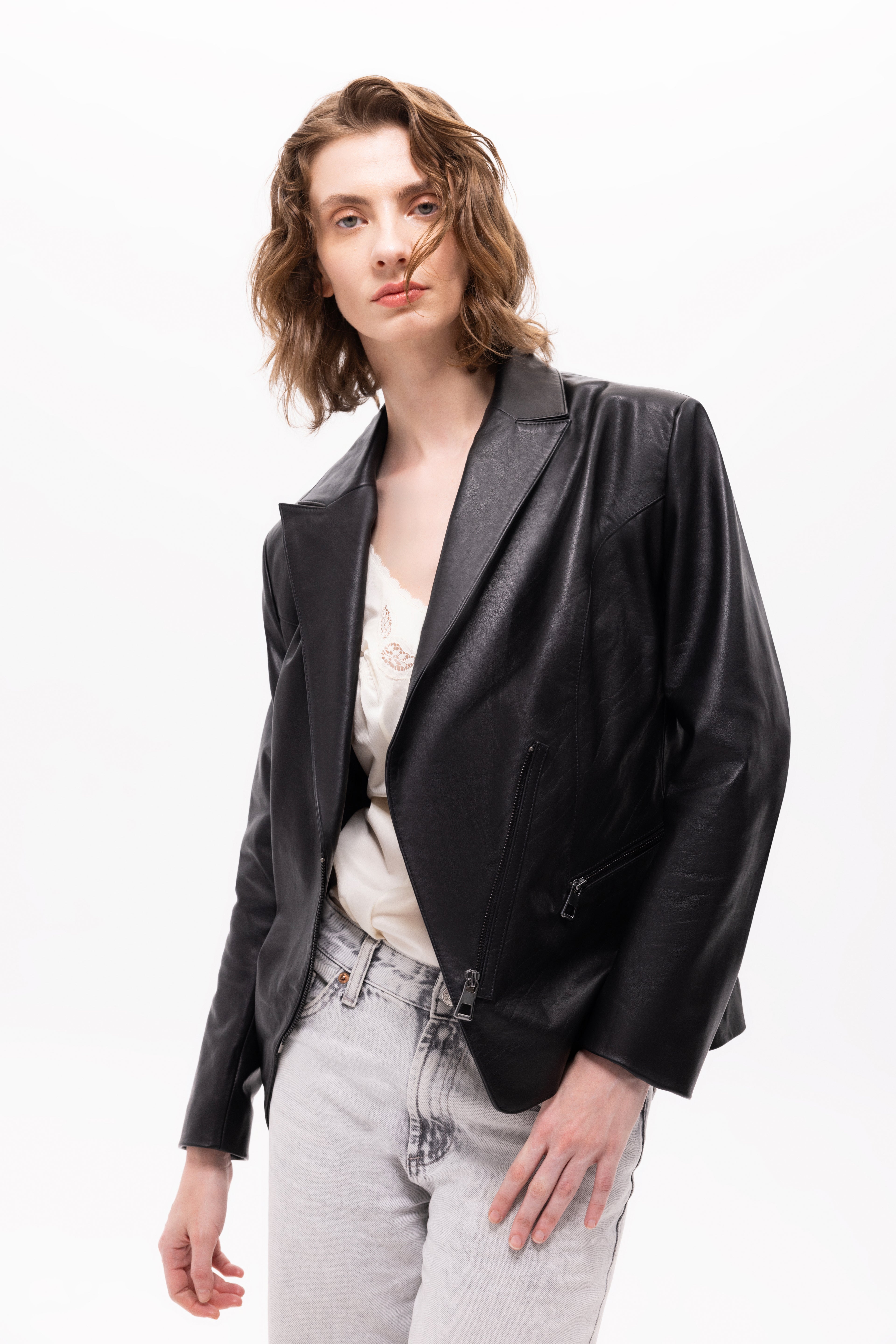 Sirene Deri Blazer Ceket