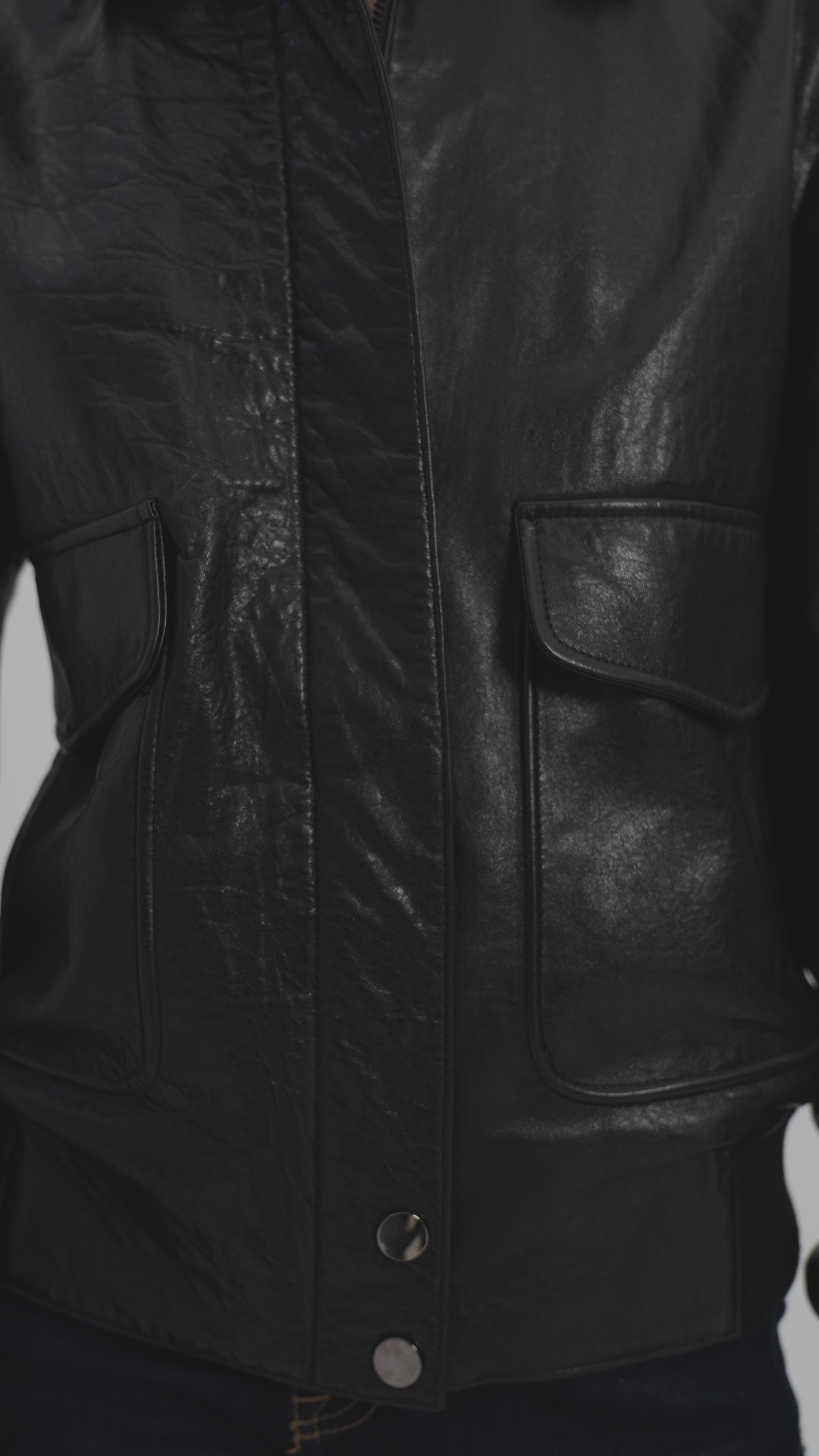 Aerope Deri Bomber Ceket